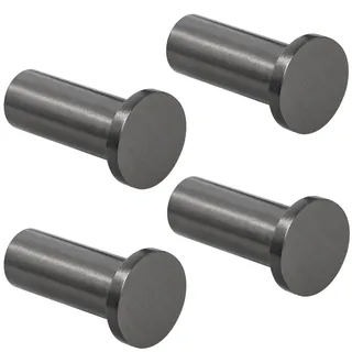 SAYAYO Garderobenhaken Edelstahl, Kleiderhaken Wand Haken zum Schrauben Handtuchhaken Wandhaken Garderobe Grau 4 Stück für Badezimmer, Küche, Schlafzimmer, EGOY001Y-QH-4P
