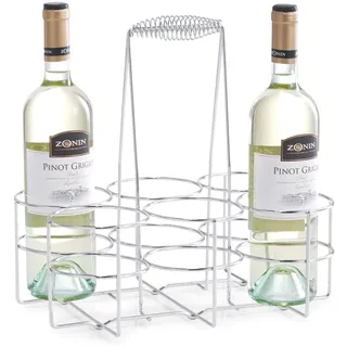 Zeller Weinregal 32 x 22 x 31 cm Silber