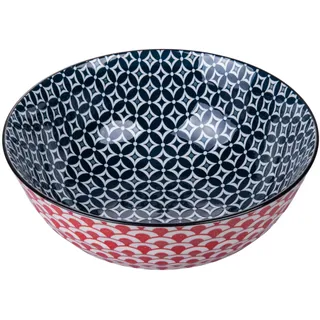 Villa d'Este Home Tivoli 1996 Schale aus Steingut, 1800 ml, doppeltes Dekor, Confusion