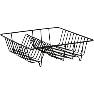 Testrut Geschirrabtropfkorb 35 x 9,5 x 34 cm Farbe Schwarz