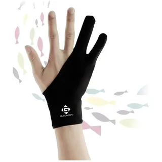 GAOMON Zwei-Finger Lycra Handschuh für Grafiktablett / Leuchttisch / Pen Display - Freie Größe