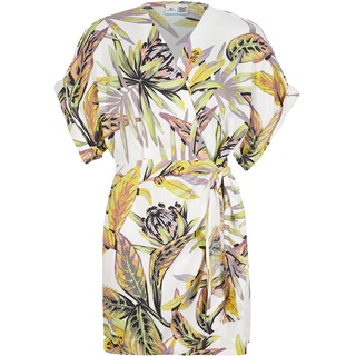 O'NEILL Damen Oliana Wrap Dress Lässiges Kleid, 31022 White Tropical Flower, S-M