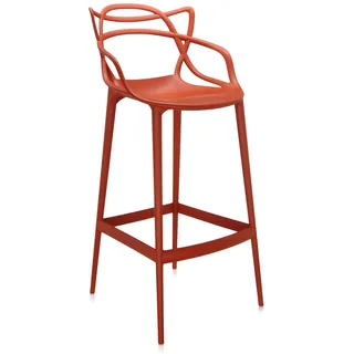 Kartell Masters Hocker, Plastik, orange, 52 x 109 x 49 cm