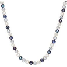 Bild Perlenkette Sterling Silber Süßwasser-Zuchtperle silber Ketten Damen
