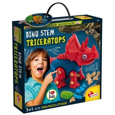 Bild I'M A GENIUS SCIENCE – Dinosaurier zum Zusammenbauen – Triceratops – Konstruktionsspiel – Puzzles und Aufkleber inklusive – Lern- und Wissenschaftsspiel – für Kinder ab 5 Jahren