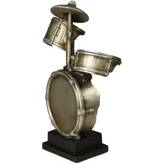 Ambiente Haus Schlagzeug Figur L 33 cm Silber