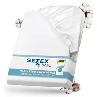 Setex Matratzenauflage Allergiker geeignet 100 x 200 cm weiß
