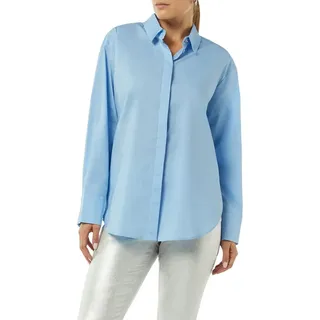 Comma, Comma Hemdbluse, Oversize, mit Popeline Comma sky blue