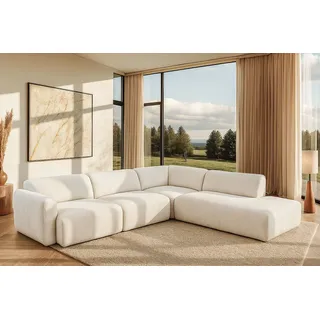 Home Affaire Ecksofa HOME AFFAIRE "Myrland Wohnlandschaft", beige (cream), B:310cm H:72cm T:250cm, 100% PES, Sofas, Ecksofa, Breite 241 cm, Chenille, Easy Clean Stoff, mit Kaltschaum, Topseller