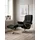 Relaxsessel Mayfair Leder 83 x 102 x 74 cm schwarz mit Schlaffunktion