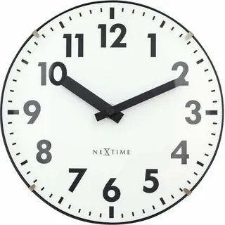 NeXtime - 3533WI - Wanduhr - 20cm - schwarz - Duomo Mini - Schwarz