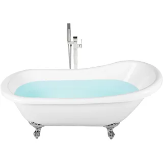Beliani Cayman freistehende Badewanne 77 x 153 cm (150 cm)