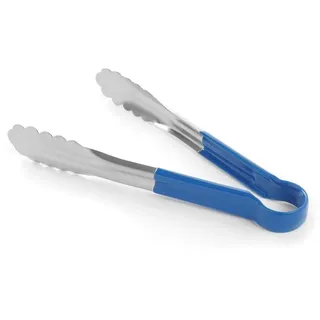 HENDI Servierzange 250 mm Edelstahl Blau