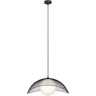 Lindby Pendelleuchte Fabronia (Modern) in Schwarz aus Metall (1 flammig, E27) - Deckenlampe Esstischlampe Hängelampe Hängeleuchte Wohnzimmerleuchte