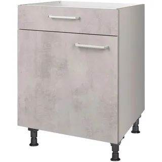 Nobilia Kochfeldumbauschrank , Hellgrau , Metall , 1 Fächer , 1 Schubladen , einzeln stellbar , 60x87x56 cm , Blauer Engel, Pefc, Goldenes M, Made in Germany, DGM-Klimapakt , Zusatzausstattung erhältlich , Küchen, Küchenmöbel, Küchenschränke, Geräteumbauschränke