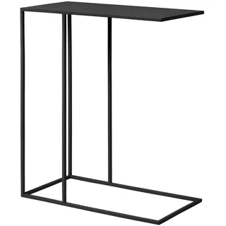 blomus Beistelltisch FERA | Black | 50L x 25B x 58H cm | Sofatisch Schwarz | Kaffeetisch aus Stahl für Flur, Wohnzimmer, Schlafzimmer, Büro