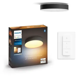 Philips Hue Enrave Small Ceiling Lamp - Black