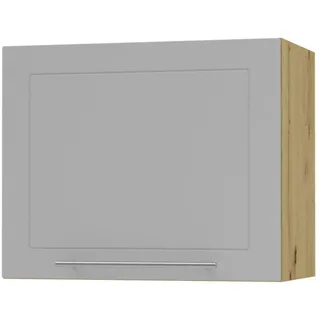 Feldmann-Wohnen Klapphängeschrank Kvantum W8/60 Dust Grey Matt / Eiche Artisan Matt 60 / 32,5 / 50cm , Grau, Eiche Artisan , Holzwerkstoff , 1 Fächer , Rechteckig , 60x50x32.5 cm , Küchen, Küchenmöbel, Küchenschränke, Küchenoberschränke
