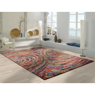 Hochflor-Teppich OCI DIE TEPPICHMARKE "Sixteen Face" Gr. 3, bunt (multi), B:120cm H:25mm L:170cm, Kunstfaser, Teppiche, Hochflor-Teppich, Langflor, Shaggy, modernes Design, Wohnzimmer, Kinderzimmer