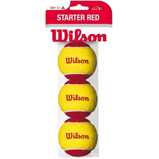 Wilson Starter Red für Kinder, gelb/rot, 3er Pack, WRT137001, 6