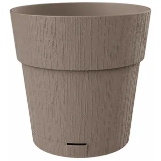 Kreher Ethica Pflanzkübel Ø 40 x H 40 cm mit Wasserspeicher, Taupe, 1 Stück