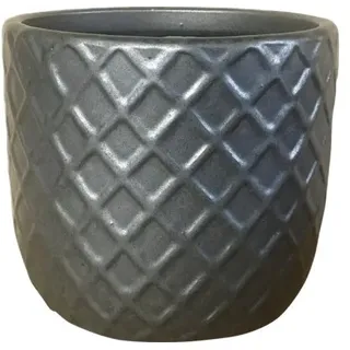 Pflanztopf Lafiora Borneo Kupfer Ø 22 cm H 21 cm anthrazit