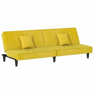 vidaXL Schlafsofa Gelb Samt - Gelb