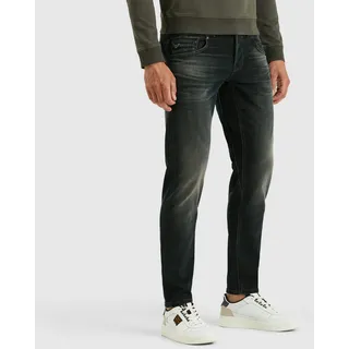 Tapered-fit-Jeans PME LEGEND "Jeans Carior PTR450", Herren, Gr. 31, Länge 32, blau (comfort denim schwarz), Denim/Jeans, Obermaterial: 95% Baumwolle, 4% Polyester, 1% Elasthan, unifarben, regular fit knöchellang, Jeans Tapered-fit-Jeans, im Five-Pocket Style