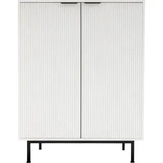 HOME DELUXE Sideboard NYLA - 115 x 90 cm | Kommode Lowboard Highboard Wohnzimmerkommode - Weiß