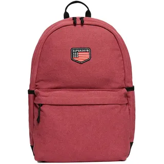 Superdry Workwear Canvas Montana Rucksack - Bordeaux Red - One Size