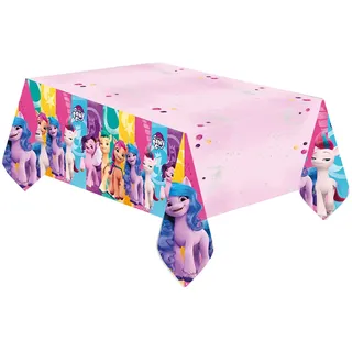 Amscan 9911893 - Tischdecke My Little Pony, 120 x 180 cm, Papier, Kindergeburtstag, Geburtstagsdeko