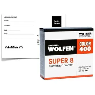 Wolfen Color 400 Super 8, 15 m ISO 250-400  mit Entwicklung + 2K Scan Download