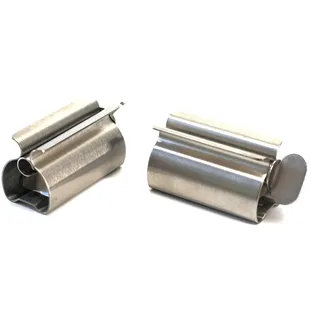 Tubenpresse Edelstahl 2er Set - Silber