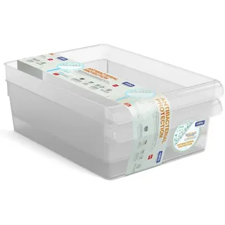 Rotho Loft Kühlschrankorganizer transparent 1,6 l 3-teiliges Set