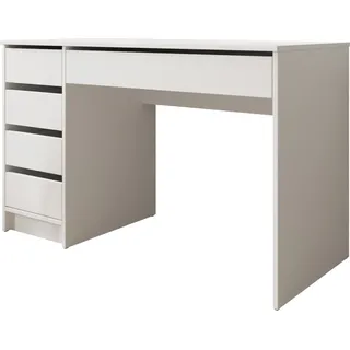 MIRJAN24 Schreibtisch / Schminktisch Ada, Elegante Kosmetiktisch, Frisiertisch, Modern Schlafzimmer (Weiß) - Weiß