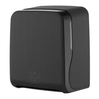 Semy Top Sensor Handtuchrollenspender, matt, berührungslos, Eleganter Handtuchrollenspender für hygienische Nutzung und modernes Design, Farbe: schwarz matt