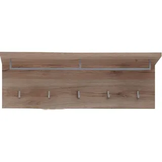 trendteam Garderobe Wandboard Malea Eiche San Remo Hell NB/ 88 x 29 x 27 cm - Braun