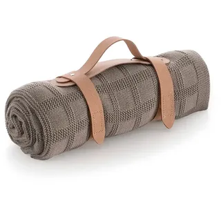 Cambrass Squares Bamboo 80x100 Cm Decke - Coffee - One Size