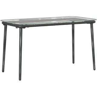 vidaXL Gartentisch 84 x 45 x 45 cm Schwarz