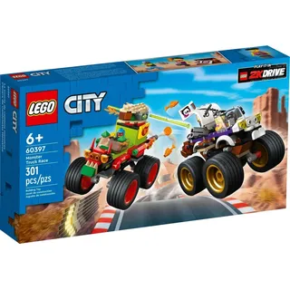 LEGO 60397 City Monstertruck Kombiset mit Spielzeug-Rennauto im Piraten- und Taco-Stil für Fans des 2K Drive-Videospiels, Spielzeug-Fahrzeuge für Kinder, Jungen, Mädchen ab 6 Jahren