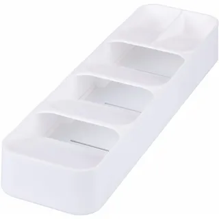 Galileo Casa Besteckkasten Organizer weiß Schublade 5 Fächer