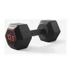 Hanteln 12,5 kg Crosstraining Und Muskelaufbau ‒ Hex Dumbbell Schwarz