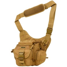 Seibertron MOLLE Tactical Shoulder Hip Bag Compact Case Kamera Schlinge Rucksack Hülle wasserdicht leicht und langlebig für DSLR und spiegellose Kamera (Khaki)