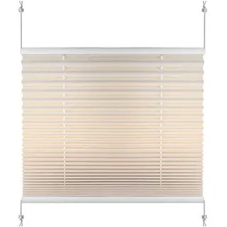 S SIENOC Plisse-Rollo Plisseerollo Easyfix 105x220cm ohne Bohren Plissee Jalousie verspannt Faltstore Rollo Klemmfix Sonnenschutzrollo Seitenzugrollo Faltrollo für Fenster Tür