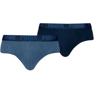 Puma Everyday Brief Men Herren Unterhose Pant Unterwäsche 2er Pack, Farbe:007 - Denim, Bekleidungsgröße:XL