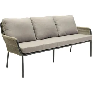 LC Garden Como 3-Sitzer Bank Grau/Anthrazit