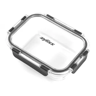 Zyliss Glas-Frischhaltedosen, 0,64L, Vorratsbehälte aus Glas/Glasbehälter mit Transparente Deckel, Aufbewahrungsbehälter, Spülmaschinenfest, Geschirr für mikrowelle, 5 Jahre Garantie