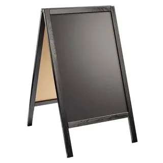 Sprintis Kundenstopper Holz WOOD-STOP Lite S, 44 x 66 cm Kreidetafel, schwarz