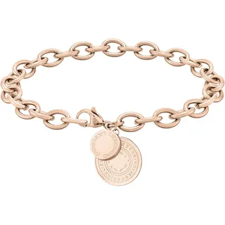 Liebeskind Berlin Armband mit Anhänger aus Edelstahl Roségold 20 cm