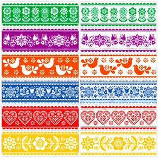 Set aus 12 dekorativen Ostereierfolien - spezielles Design